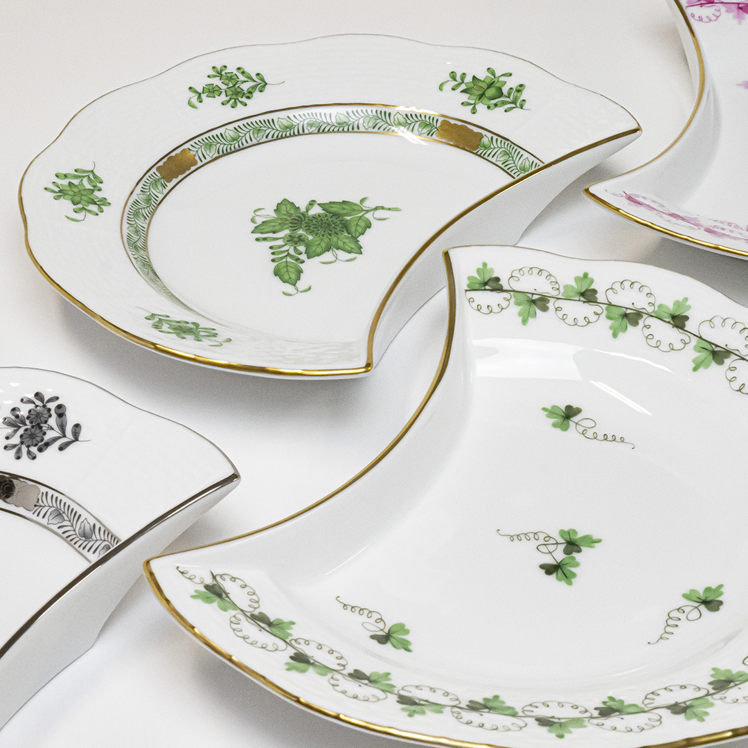 アポニー・ブラック・プラチナ] クレセントディッシュ