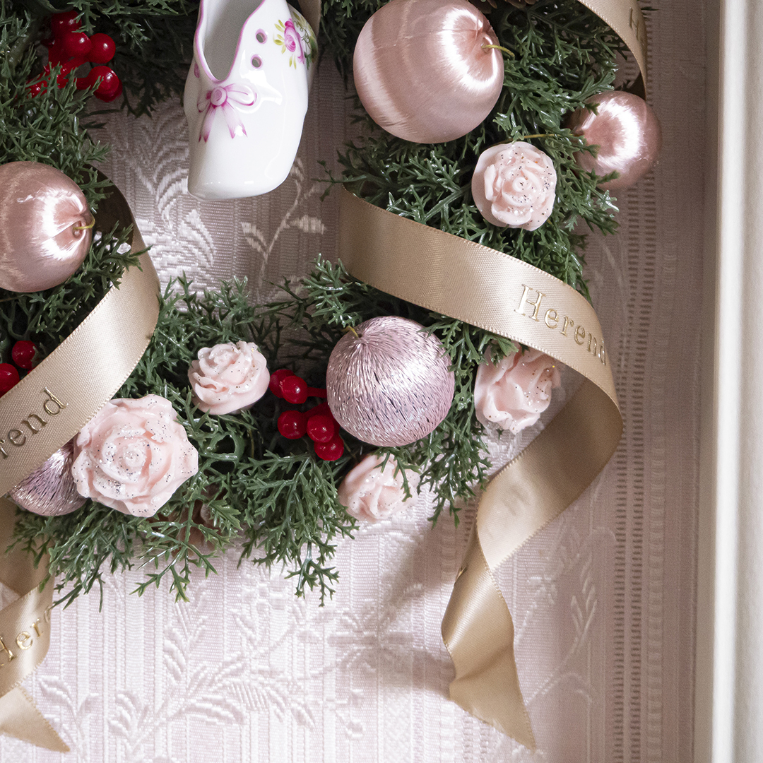 ヘレンド×朝霧舞] ローズボヌールリース