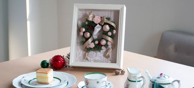 ヘレンド×朝霧舞] ローズボヌールリース